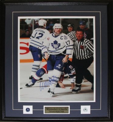 Wendel Clark 16x20 "Who's Next" Signed