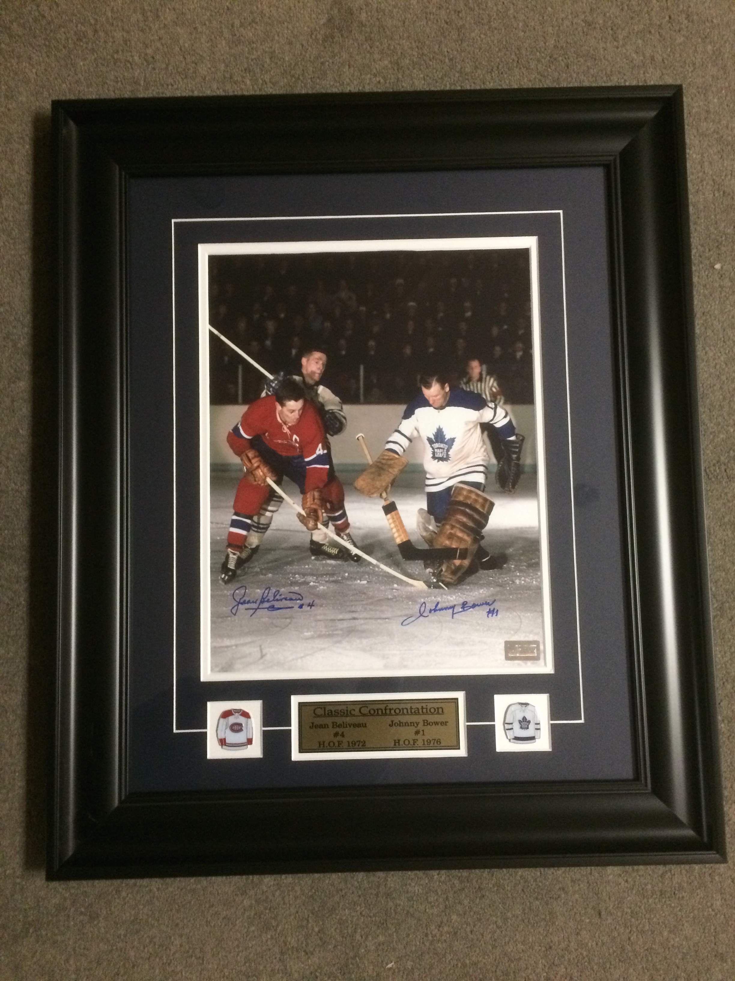 Toronto and Montreal When We Were Six Jean Beliveau & Johnny Bower 