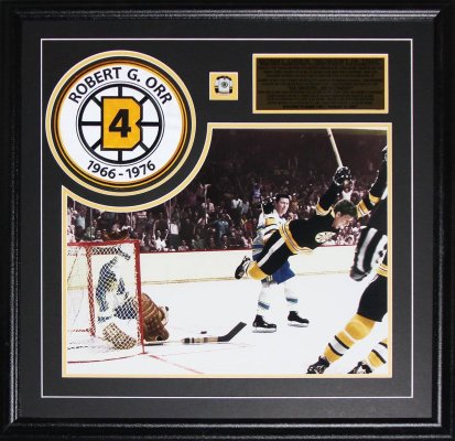 Bobby Orr Boston Bruins The Goal 16x20 with patch