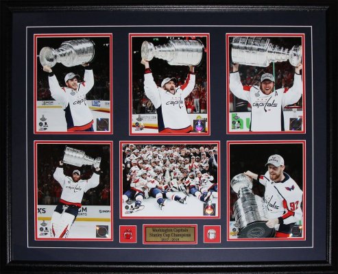 Washington Capitals 2018 Stanley Cup CHAMPS 6 PHOTO FRAMED
